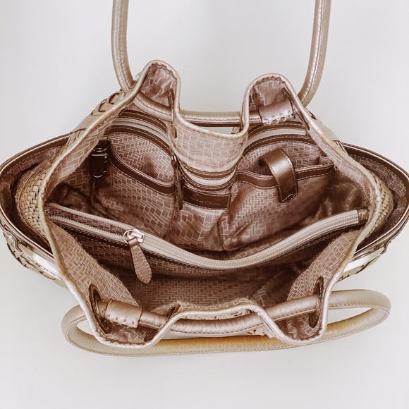 Cole Haan Genevieve Leather Saddle Tote Hand Bag - Picture 6 of 8